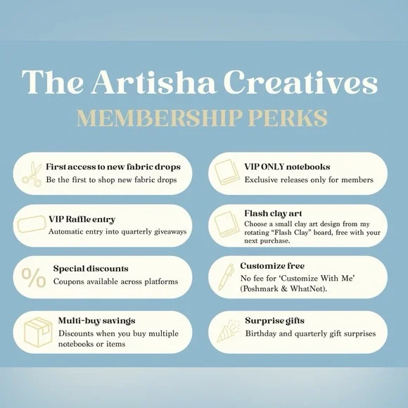 Artisha Creatives Membership — One-Time Fee with Exclusive Perks - Picture 1 of 1